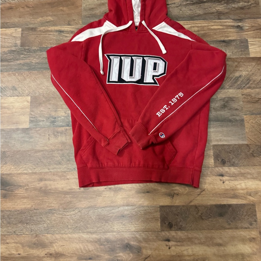 Champion Red IUP Hoodie